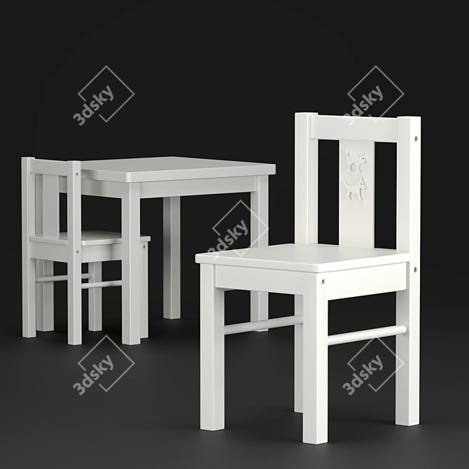 Adorable Critter Kids Furniture 3D model image 3