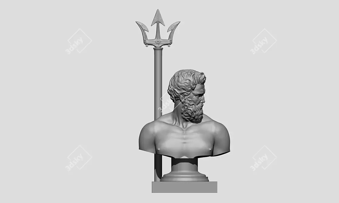 Sculpting God: Poseidon 3D model image 1