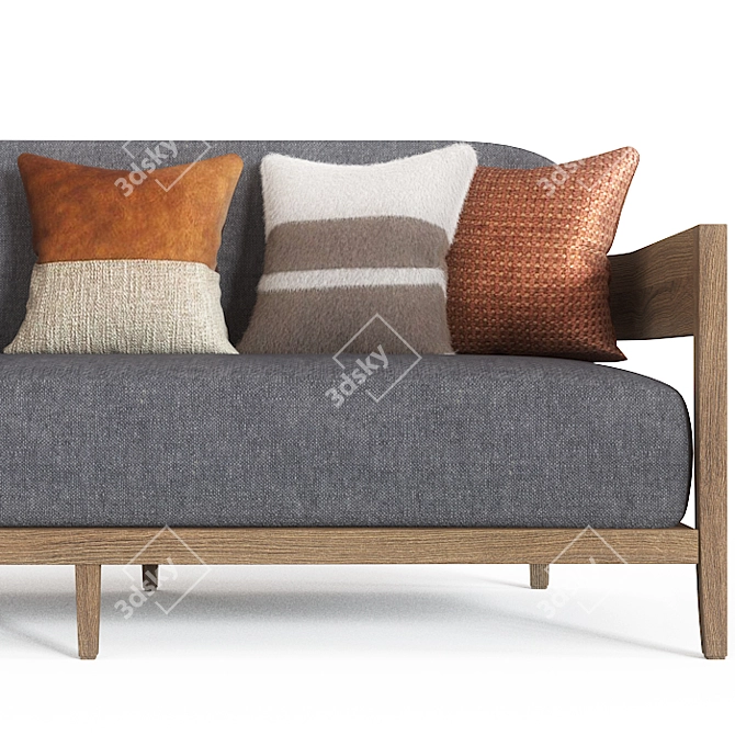  Luxe Lounge Sofa 3D model image 2