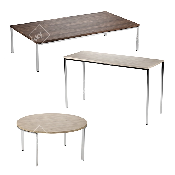 Urban Sits Collection: Stylish & Versatile Tables 3D model image 1