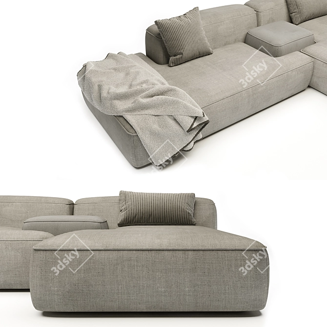 Lema Cloud: Organic Elegance for your Living Space 3D model image 3