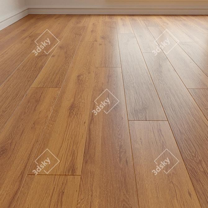 Natural Wood Parquet Laminate 3D model image 1