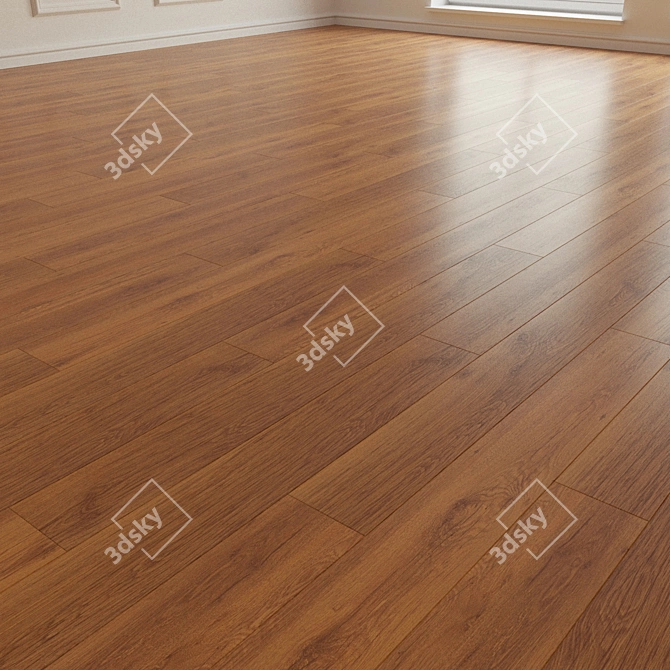 Natural Wood Parquet Laminate 3D model image 2