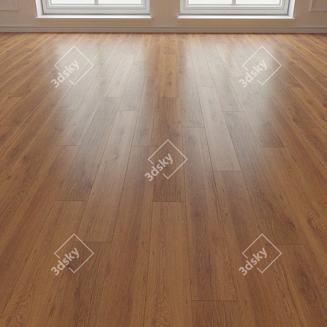 Natural Wood Parquet Laminate 3D model image 3