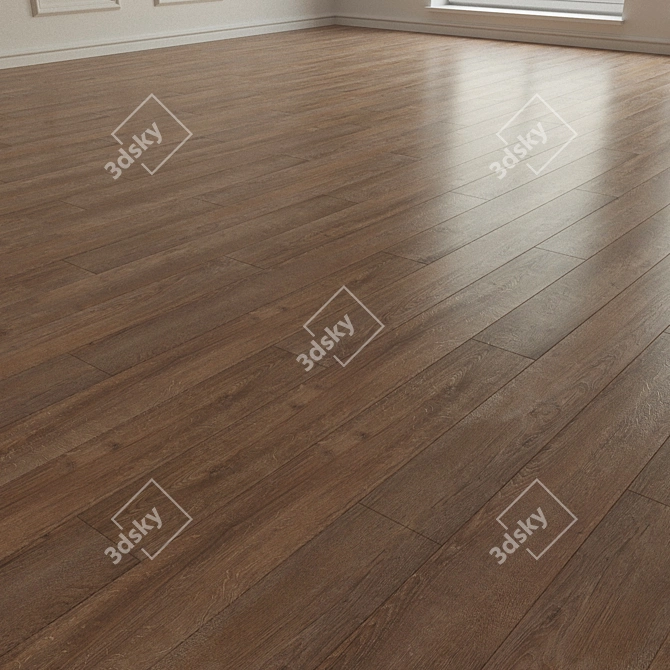 Natural Wood Parquet Laminate 3D model image 2