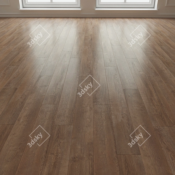 Natural Wood Parquet Laminate 3D model image 3