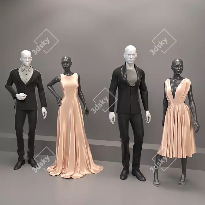 Fashionable Unisex Clothing: Enhance Your Style 3D model image 1