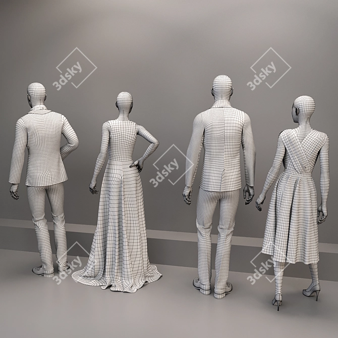 Fashionable Unisex Clothing: Enhance Your Style 3D model image 4