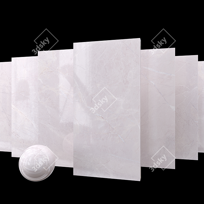 Marble Alanya Gray: Multitexture Set 3D model image 1