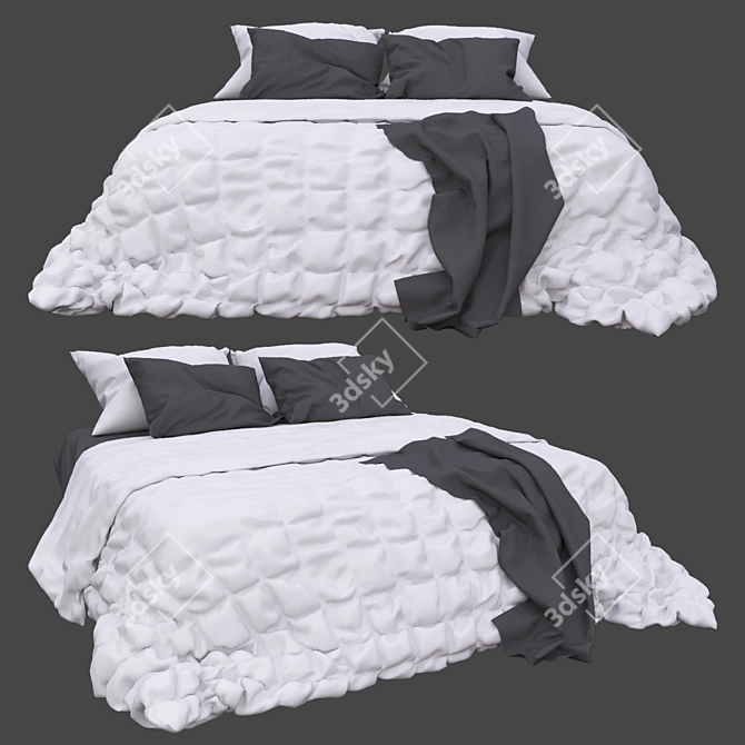 Modern 2015 Bed Design 3D model image 1