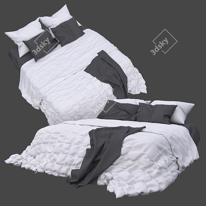 Modern 2015 Bed Design 3D model image 2