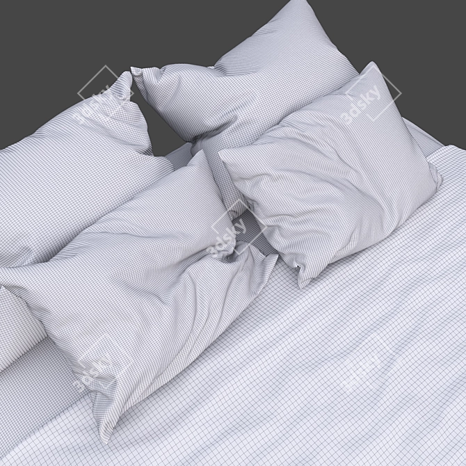 Modern 2015 Bed Design 3D model image 3
