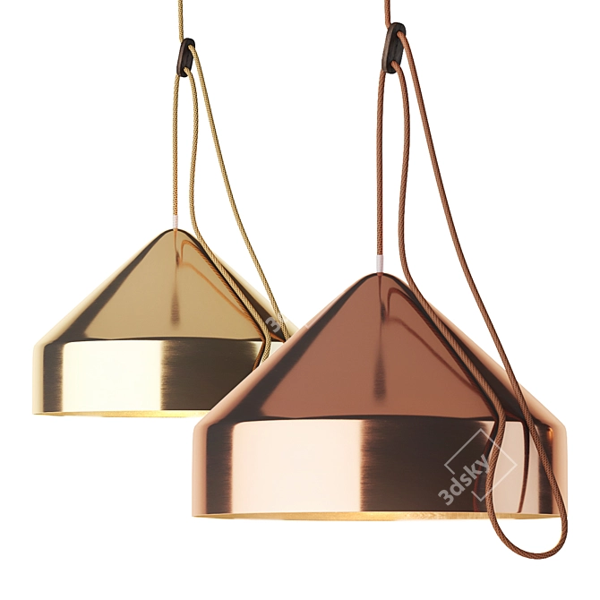 Adjustable Height Lloop Pendant 3D model image 2