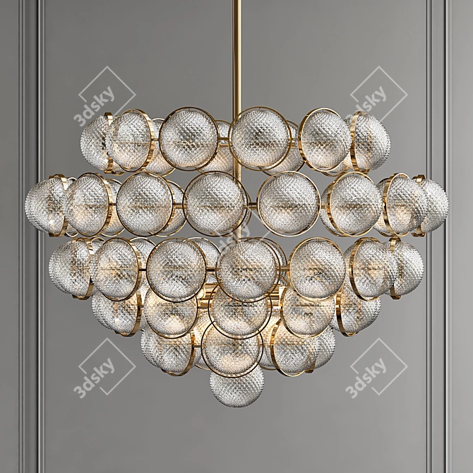 Elegant Decorative Light Fixture 3D model image 1