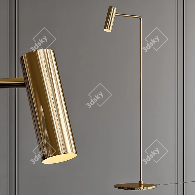 Elegant Illumination Decor Floor Lamp 3D model image 1