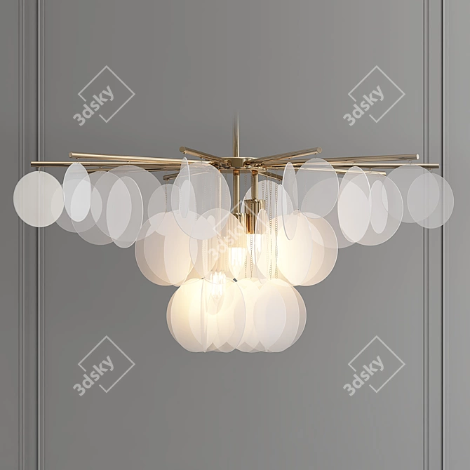 Modern Decorative Light Fixture 3D model image 1