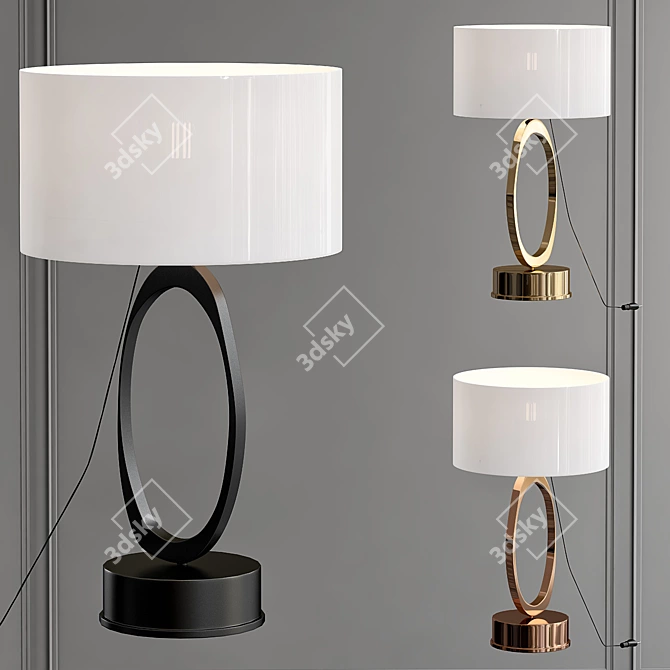 Elegant Stella Table Lamp 3D model image 1