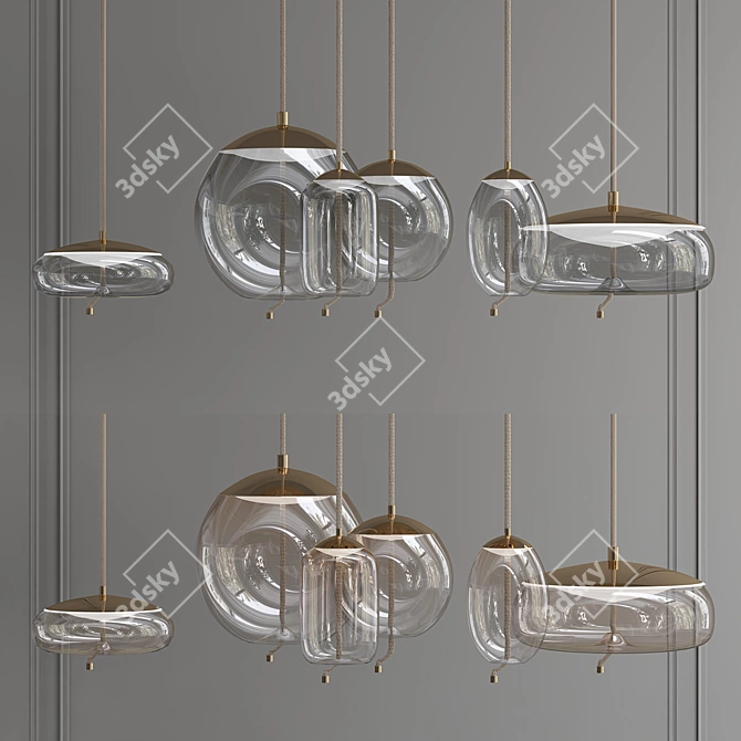 Elegance in Light: Decorative Chandelier 3D model image 1