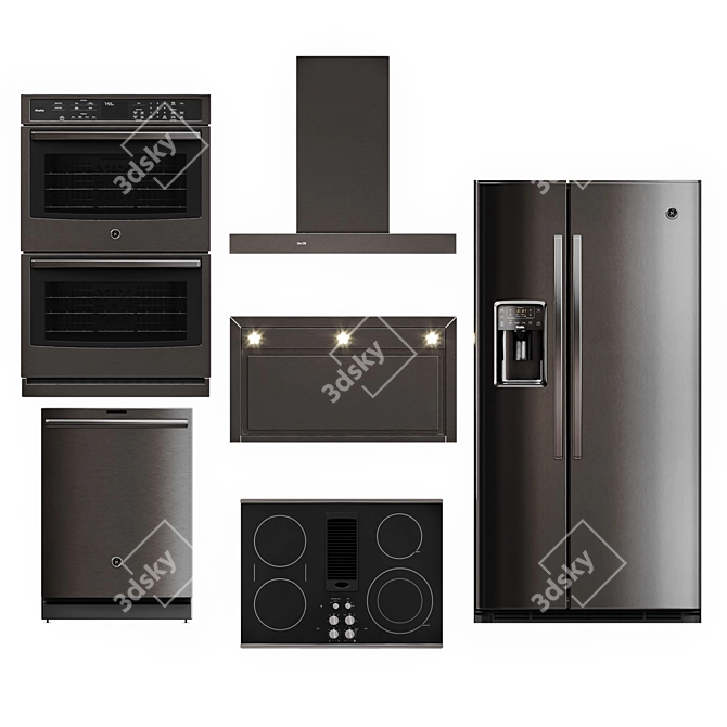 GE Profile 5-Piece Kitchen Appliance - Premium Package 3D model image 6