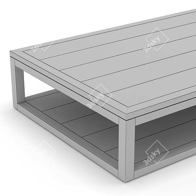 Elegant RH Capri Coffee Table 3D model image 2