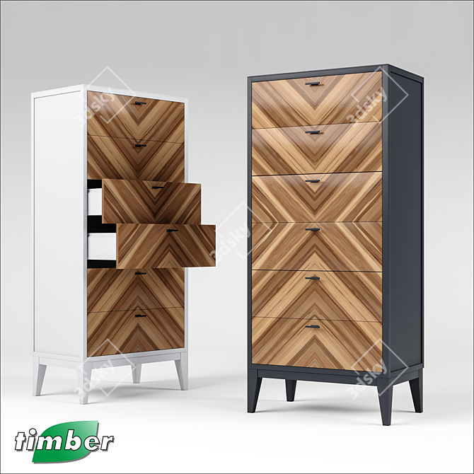 Toscana T-949: Stylish OM Dresser 3D model image 1