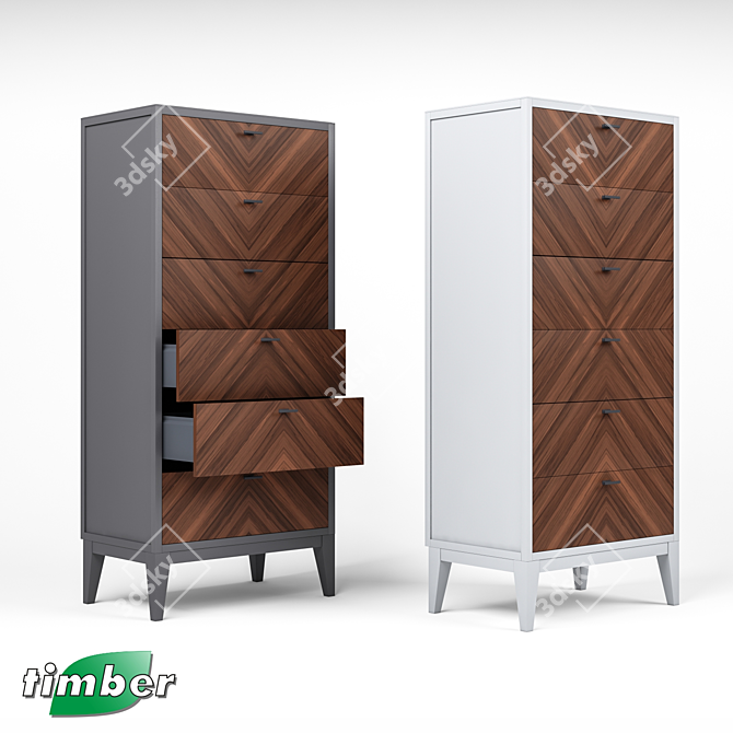 Toscana T-949: Stylish OM Dresser 3D model image 5