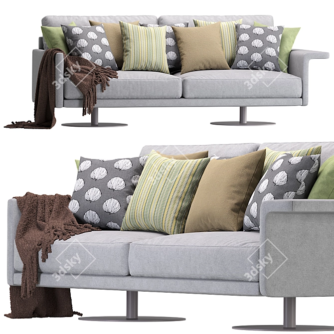 Mabel Comfort: Stylish and Cozy Sofa for Ultimate Relaxation 3D model image 1