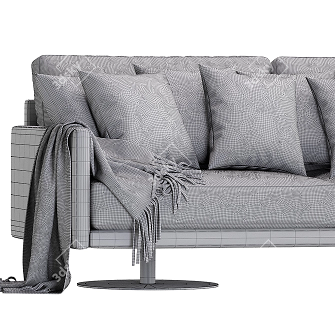 Mabel Comfort: Stylish and Cozy Sofa for Ultimate Relaxation 3D model image 5