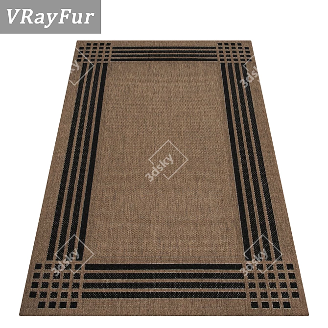 Luxury Carpet Set: High-Quality Textures 3D model image 2