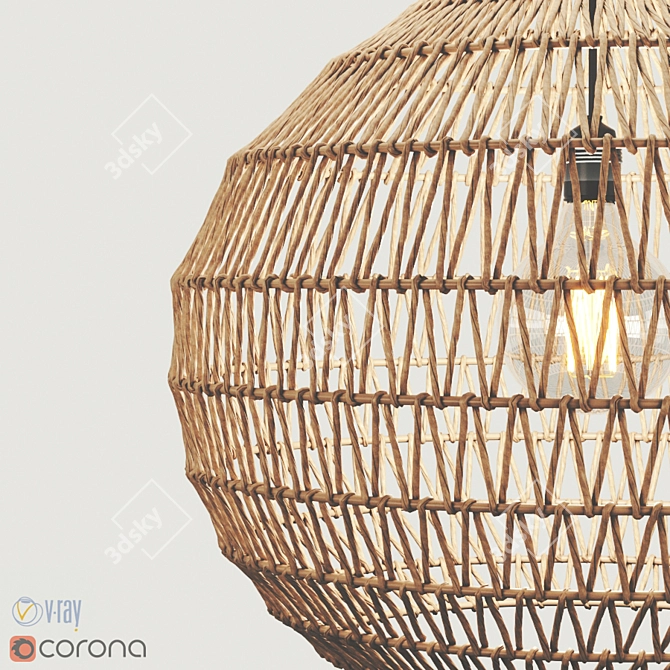 Modern Terra Pendant Light 3D model image 2