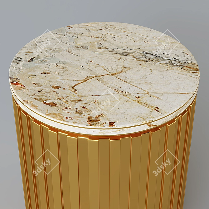 Elegant 3D Rendered Side Table 3D model image 2