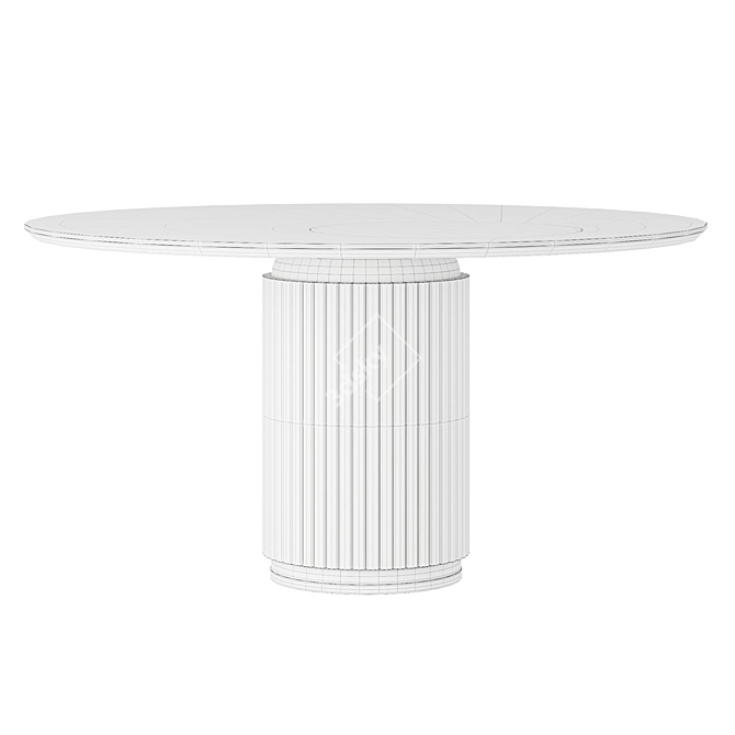 Elegant Mulligan Dining Table 3D model image 2