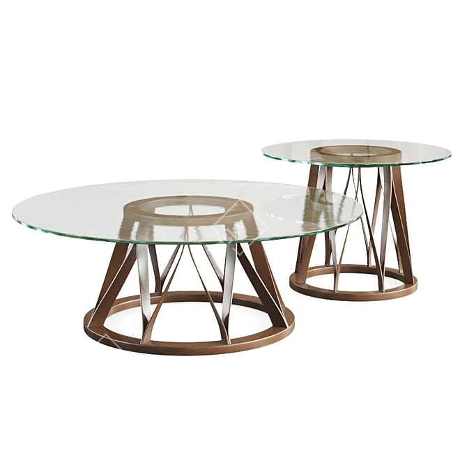 Minimalistic Acco Coffee Table 3D model image 1