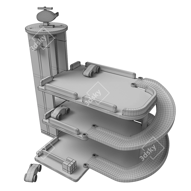 Aiden Kids Concept Car Park 3D model image 5
