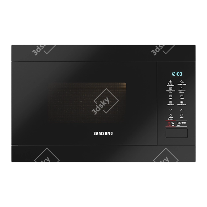 Samsung MG22M8054AK Built-in Microwave: High-Quality & Efficient 3D model image 1