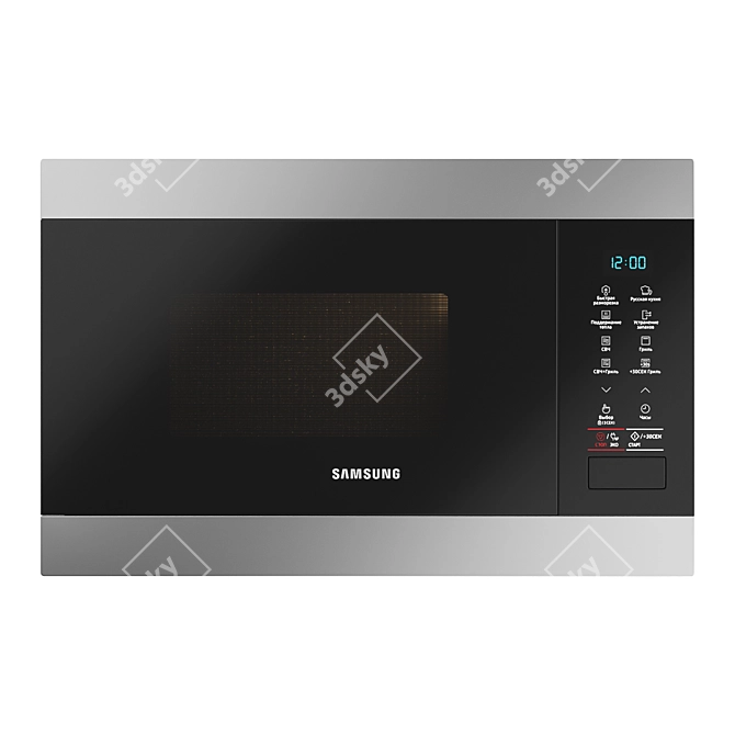 Samsung MG22M8074AT Built-in Microwave 3D model image 1