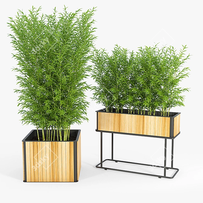 Versatile Flowerbox Planters Combo 3D model image 3