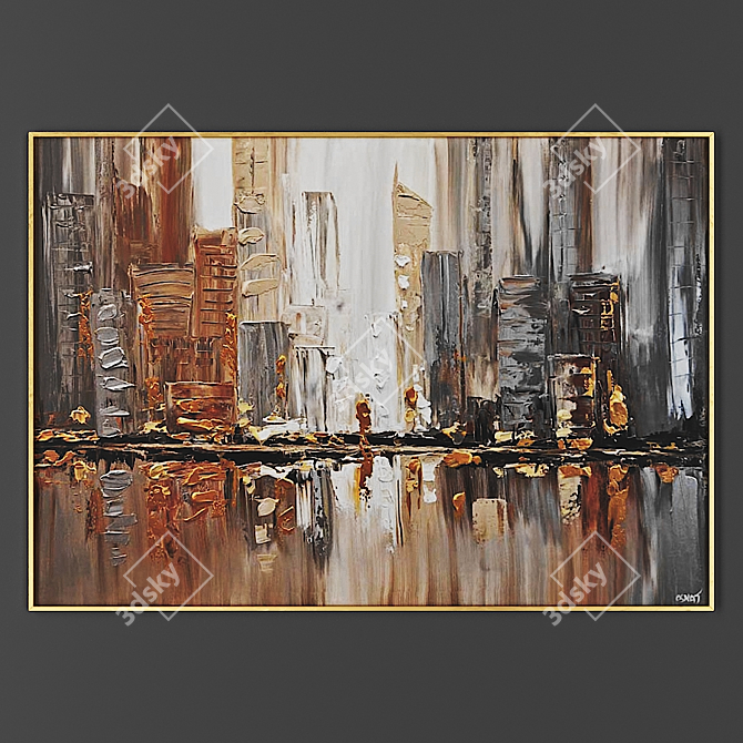 Elegant Frame for Artwork 3D model image 1