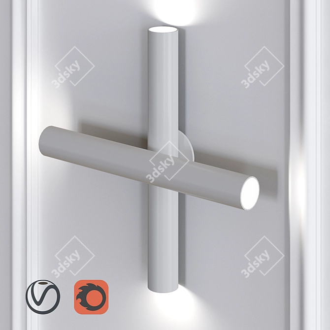 Modern Wall Sconce: Rotation 437OL-W01 3D model image 6