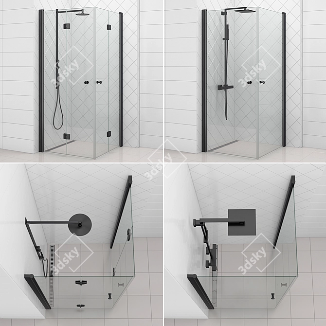 Svedbergs Set 85 Shower Collection 3D model image 3