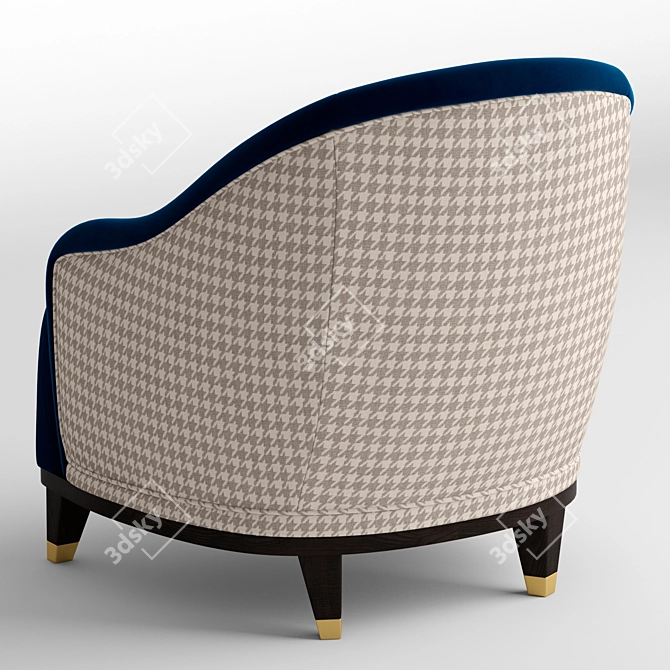 Turri Jolly Armchair: Elegant, Comfortable, and Stylish 3D model image 2