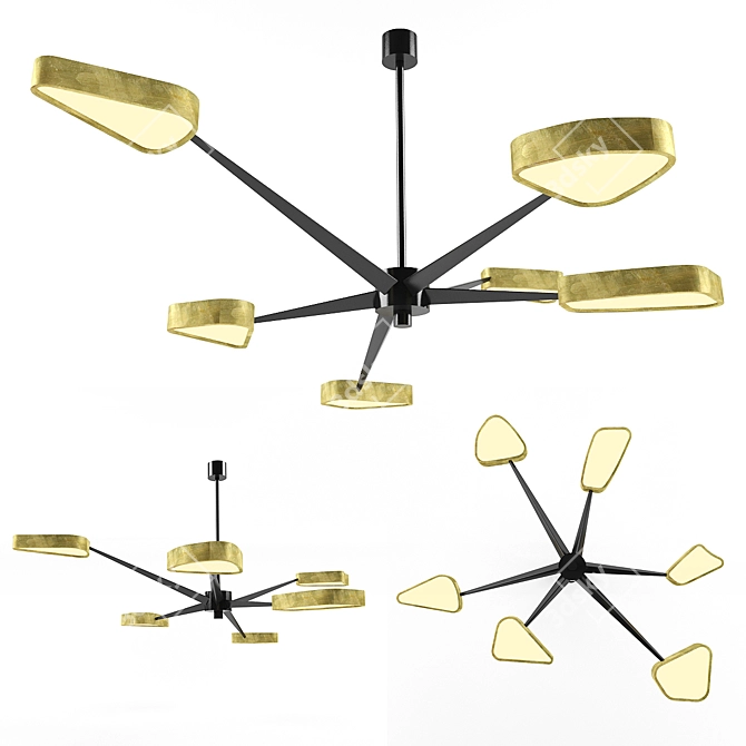 Achille Salvagni Spider Chandelier 3D model image 1