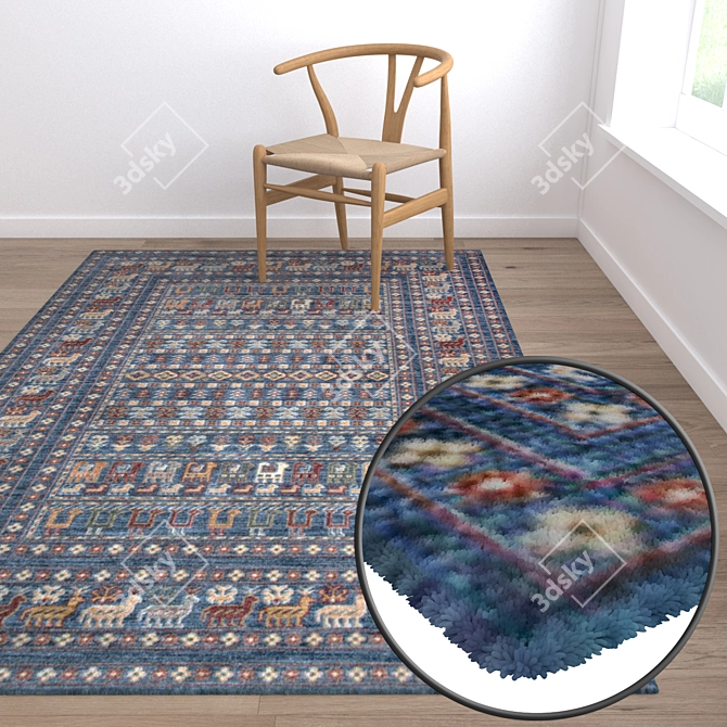 Luxury Carpet Set: High Quality Textures 3D model image 5