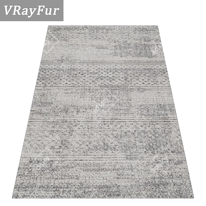 High-Quality Carpets Set 545 3D model image 2