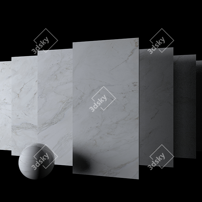 Anders White Marble Set 3D model image 2