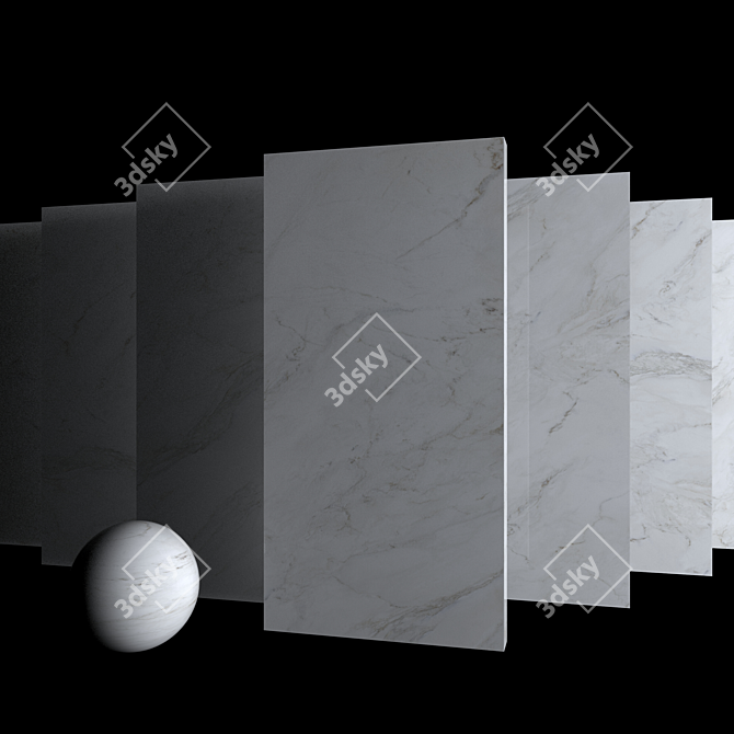 Anders White Marble Set 3D model image 3