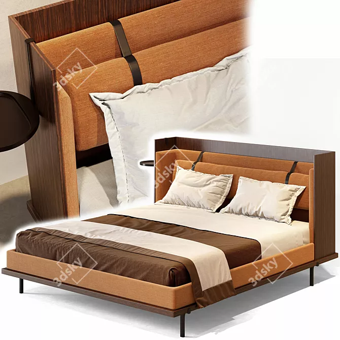 Luxury Molteni & C Bed 3D model image 9