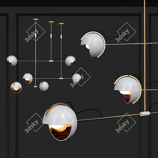 Hank Ceiling Light | Modern Elegance 3D model image 1