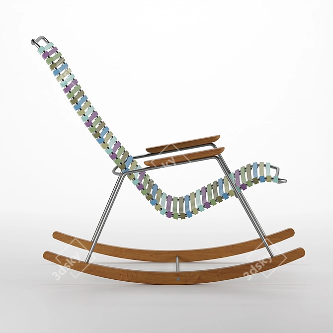 Modern Click Rocking Chair 3D model image 3