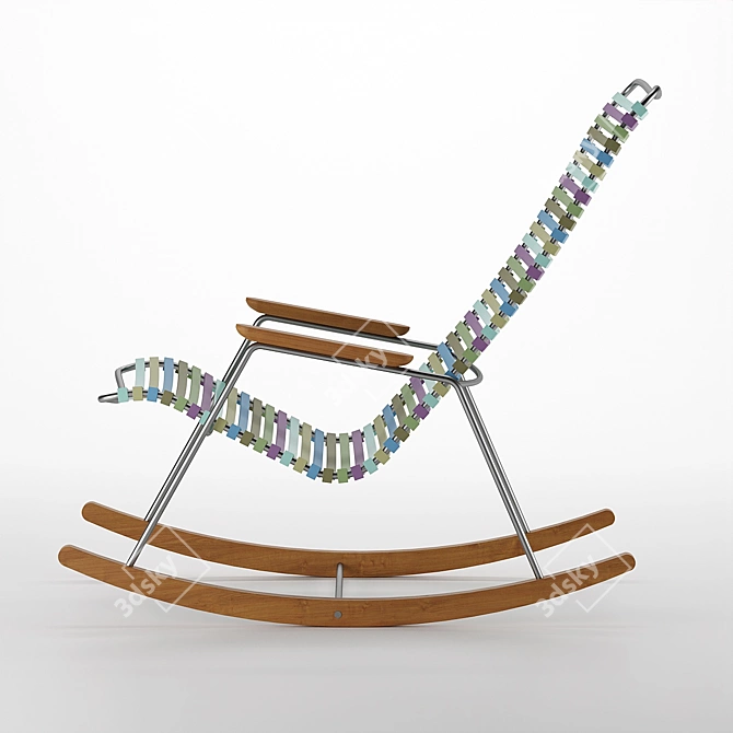 Modern Click Rocking Chair 3D model image 4